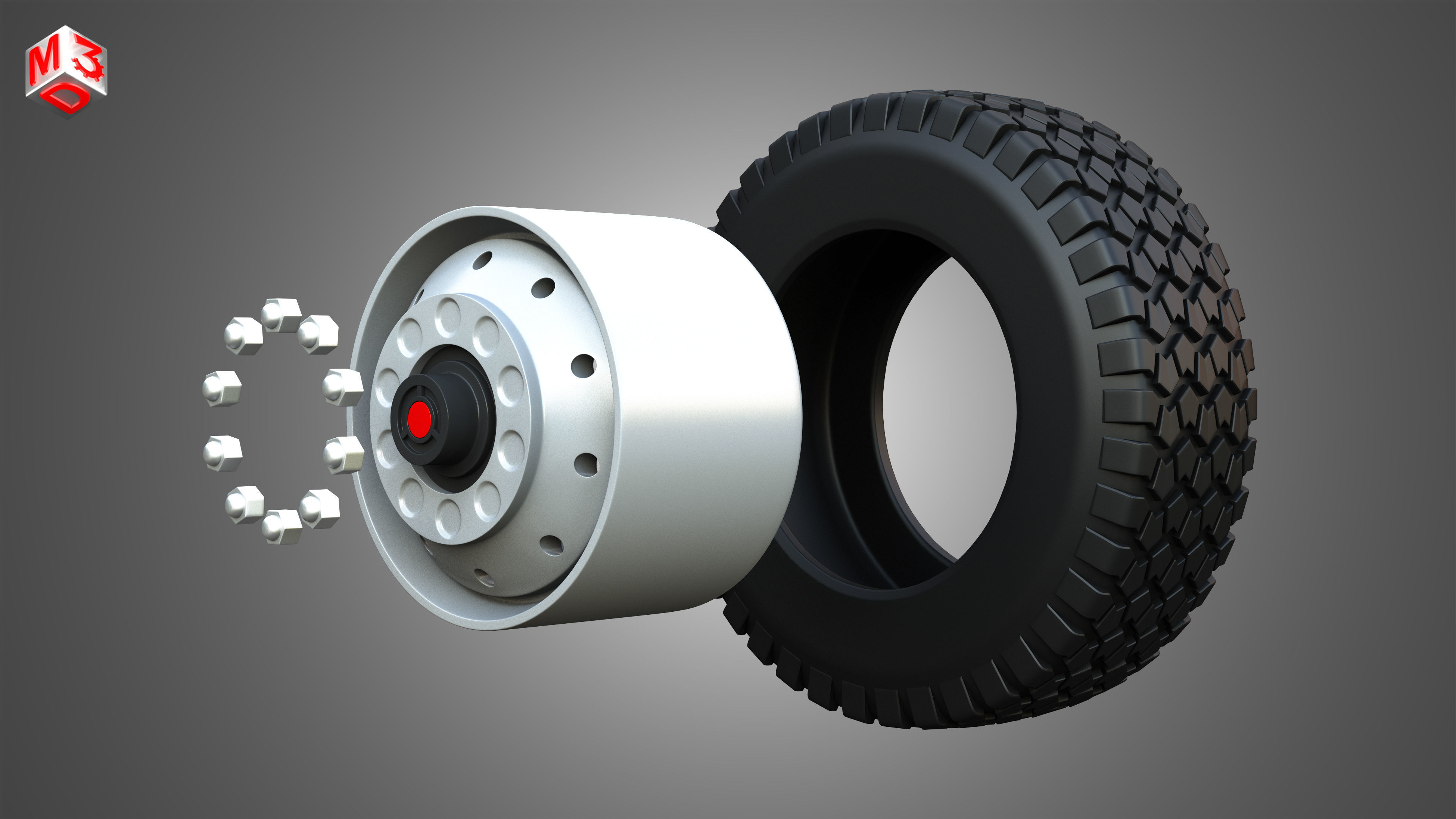 Markos Special Wheels and Tires MSWT -4 3D model_11