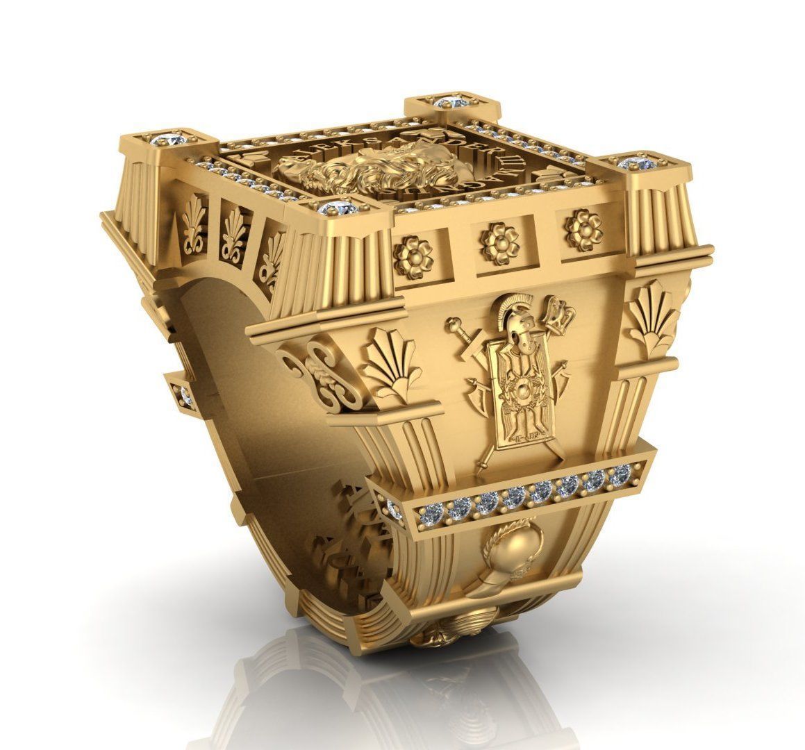 Alexander ring 3DM STL OBJ model for 3D printing and CNC 3D print model_2