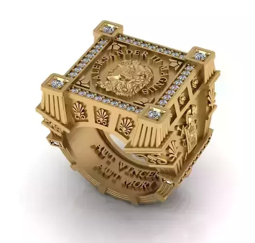  Alexander ring 3DM STL OBJ model for 3D printing and CNC