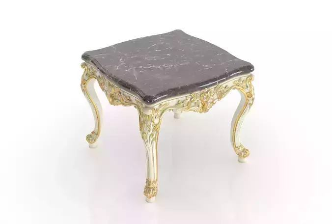 Royal marble top side table by Modenese