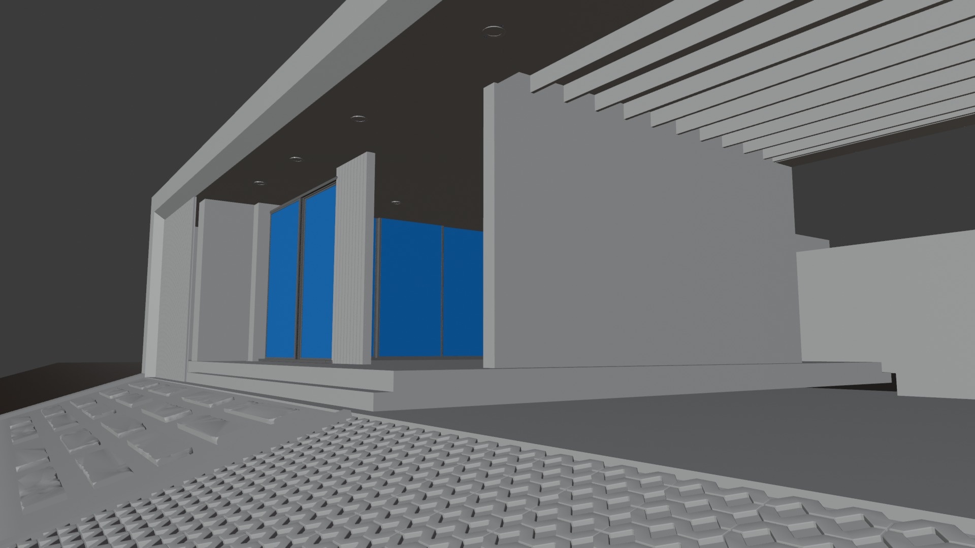 Exterior Car Scene 3D Model 3D model_13