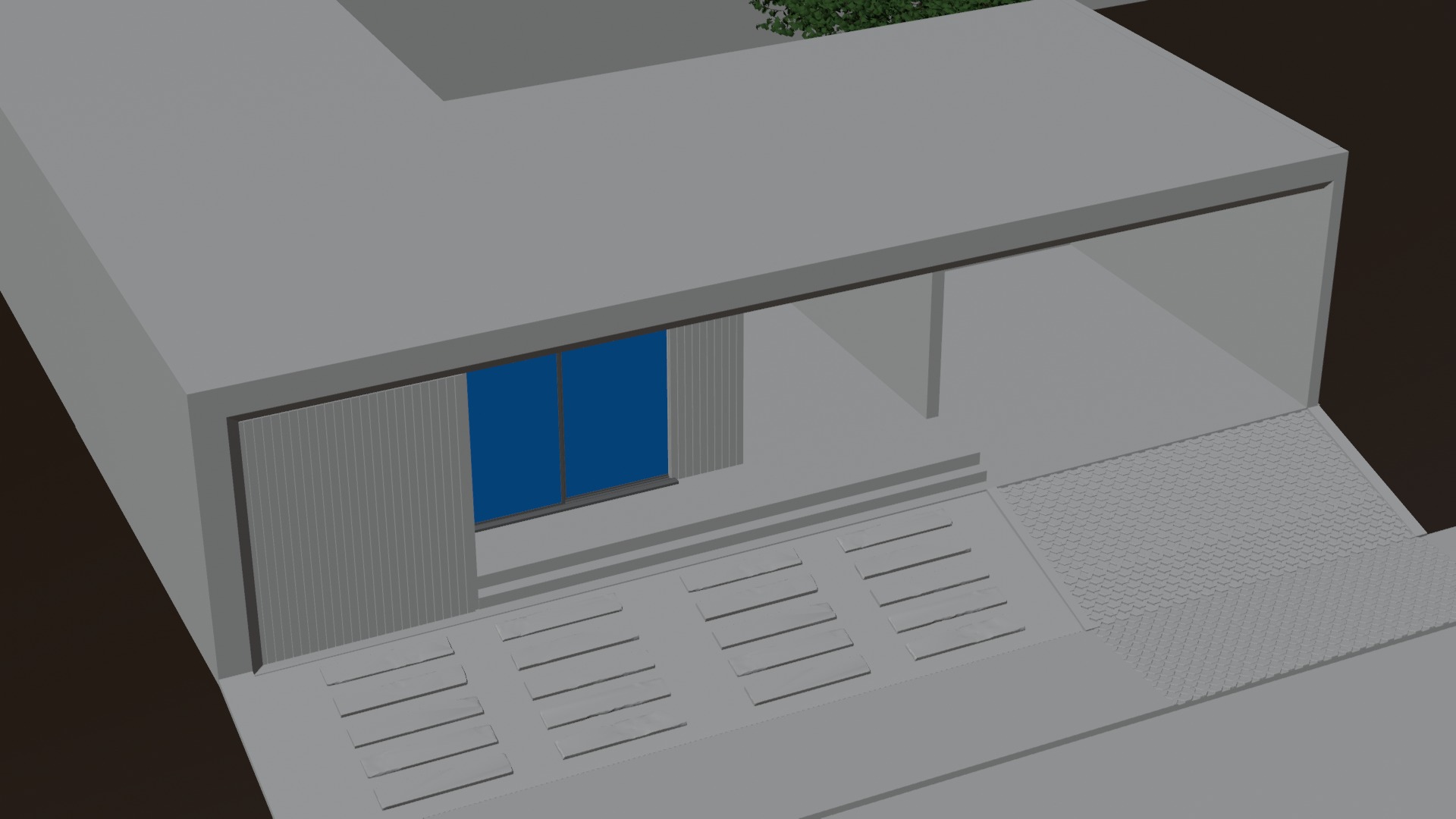 Exterior Car Scene 3D Model 3D model_10