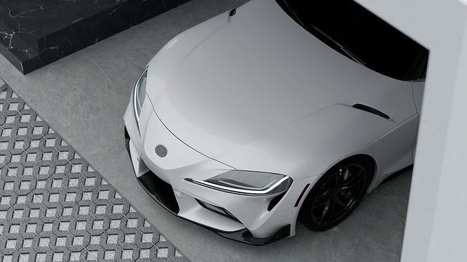 Exterior Car Scene 3D Model 3D model 4