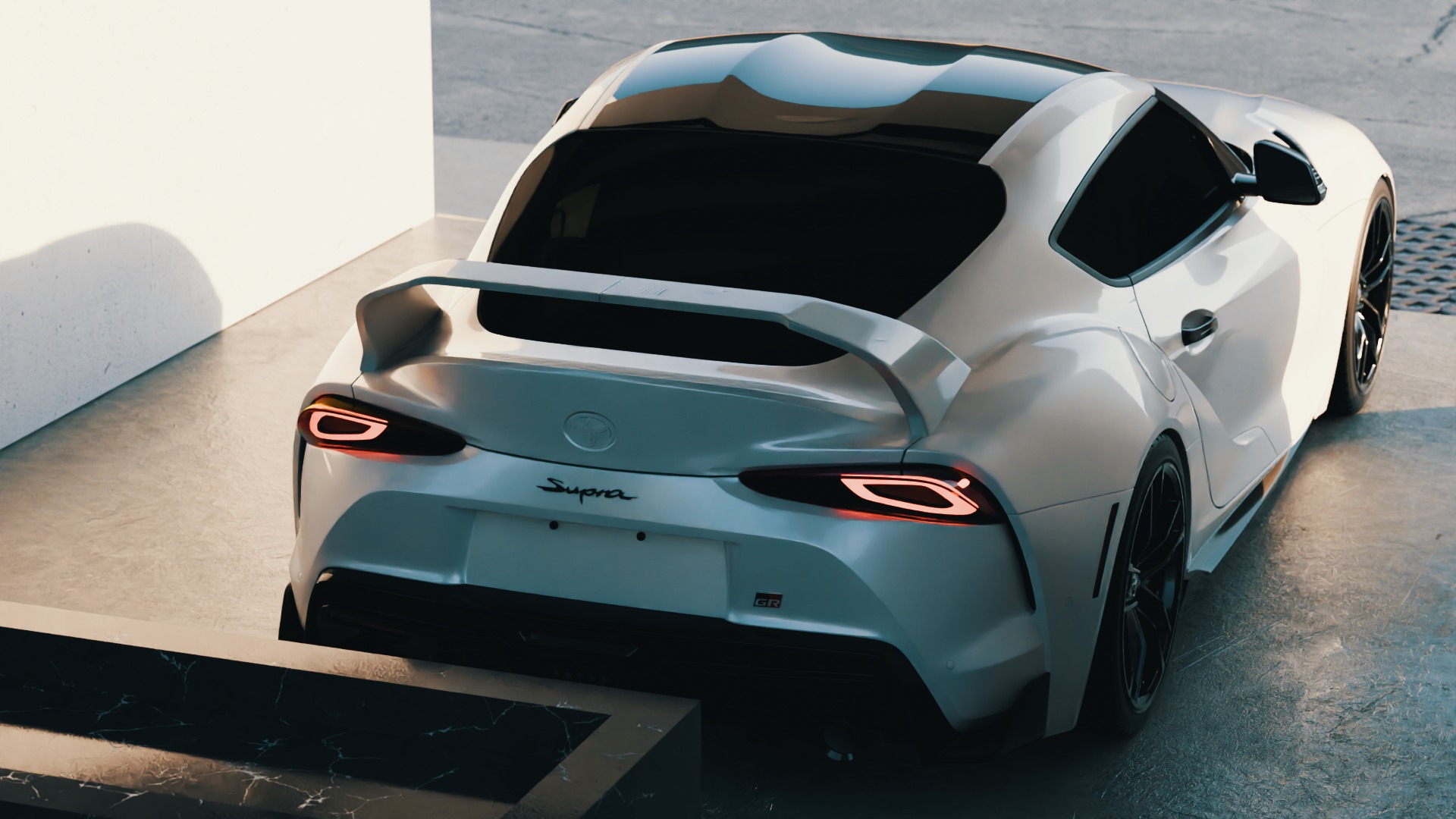 Exterior Car Scene 3D Model 3D model_8