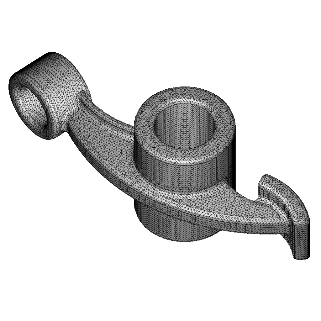 Vehicle Rocker Arm 3D print model_3