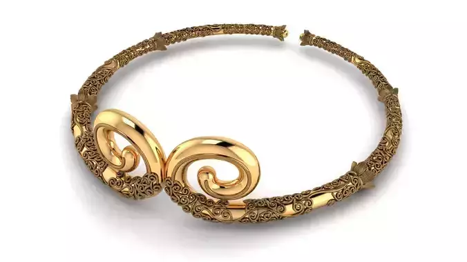 Elegant Jewelry Ring Head Crown-Ready to be print