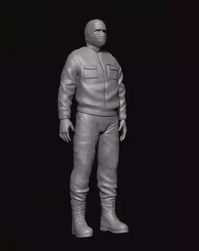 Lowpoly Military Figure