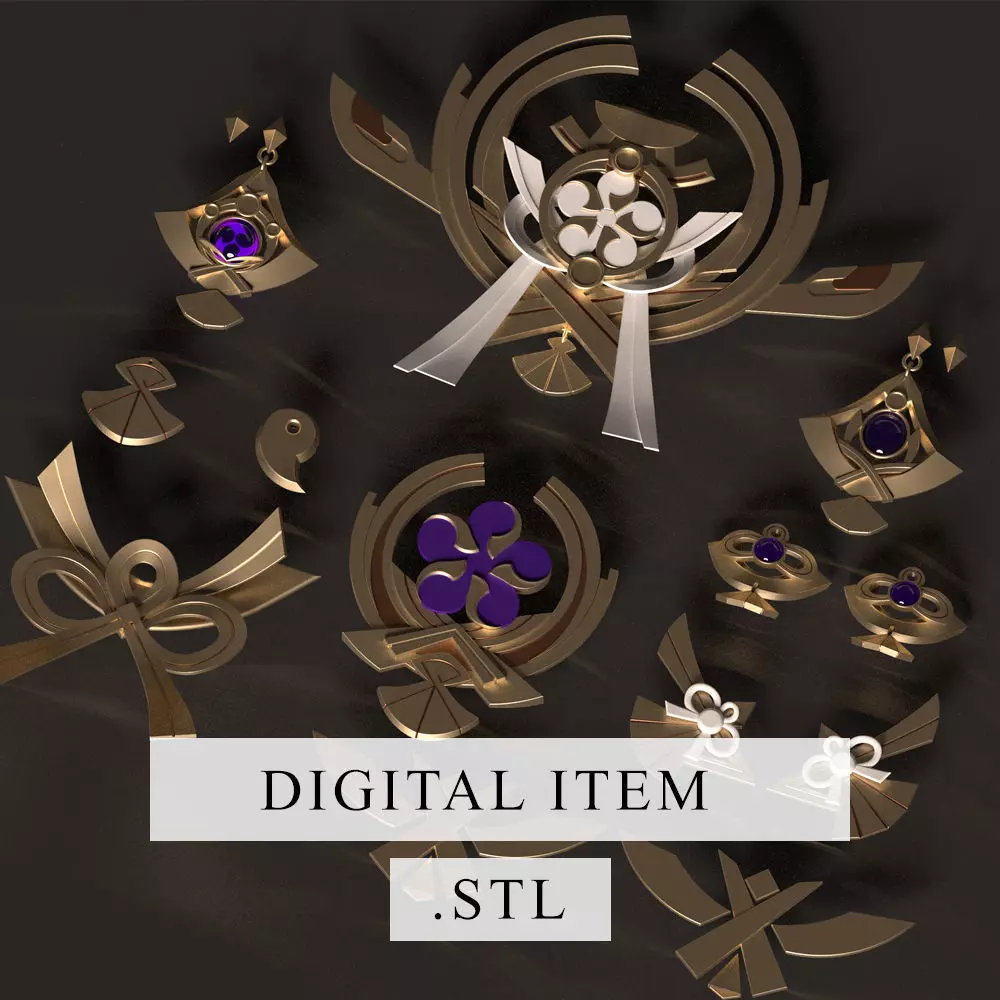 Genshin Impact - Yae Miko Pack 3d file stl 3D model 3D print model_0