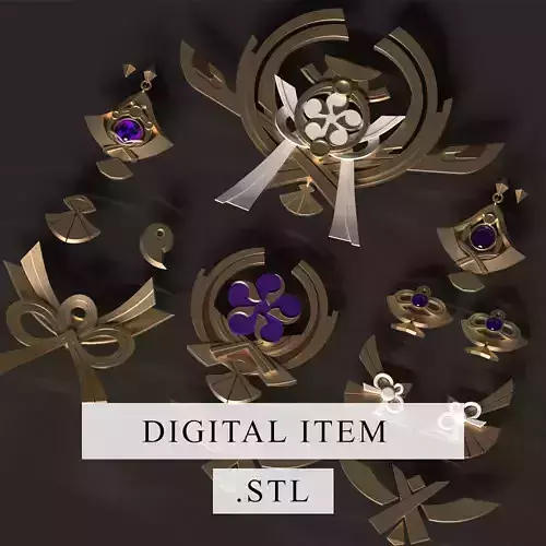 Genshin Impact - Yae Miko Pack 3d file stl 3D model 3D print model
