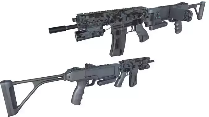 38-Cornershot-Gilboa-gun model 3d game ready model