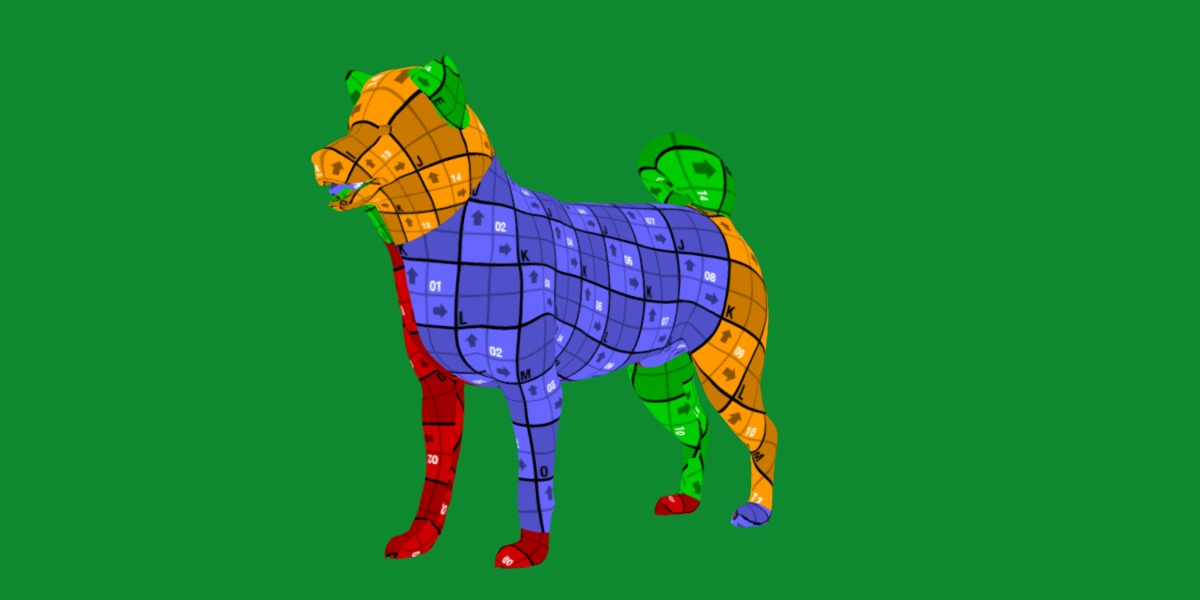 Japanese Shiba Inu Dog Low-poly 3D model_22