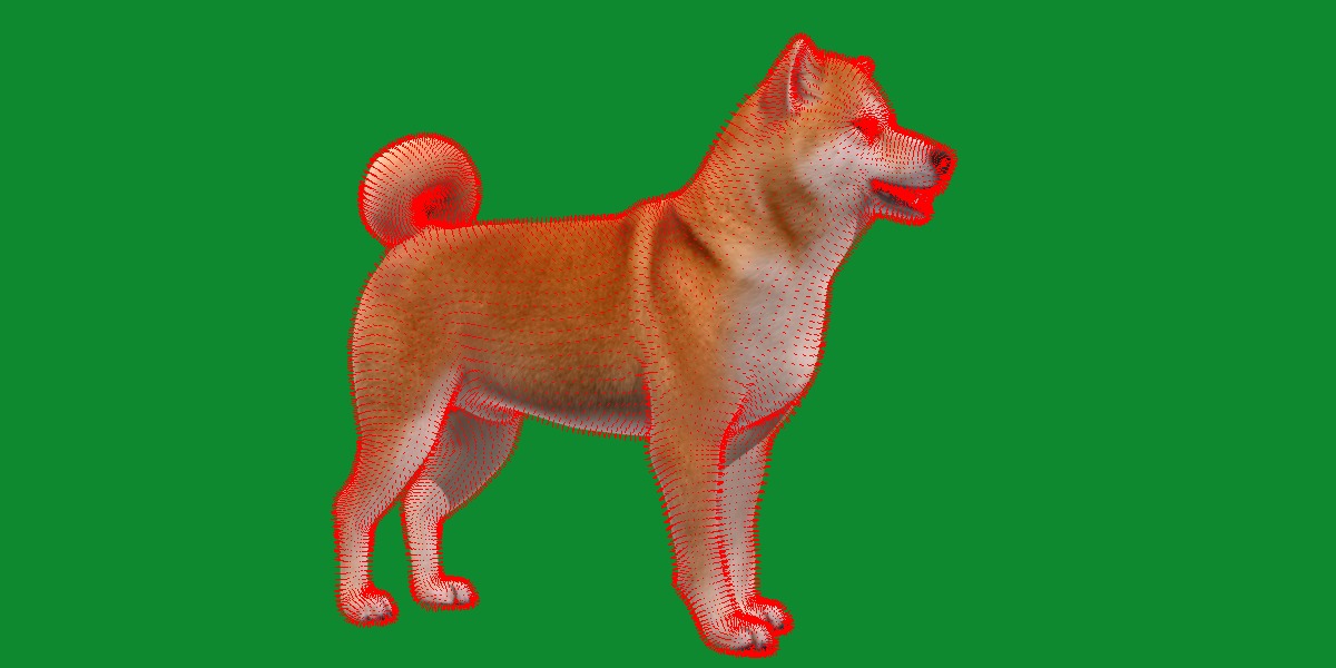 Japanese Shiba Inu Dog Low-poly 3D model_20