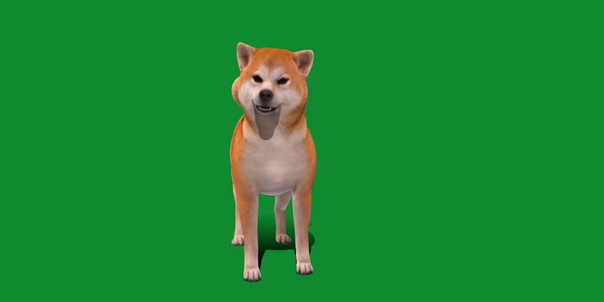 Japanese Shiba Inu Dog Low-poly 3D model_7
