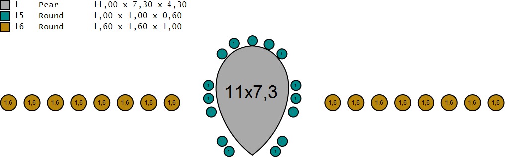 Pear Cut Hidden Halo Engagement Ring 3D print model_5