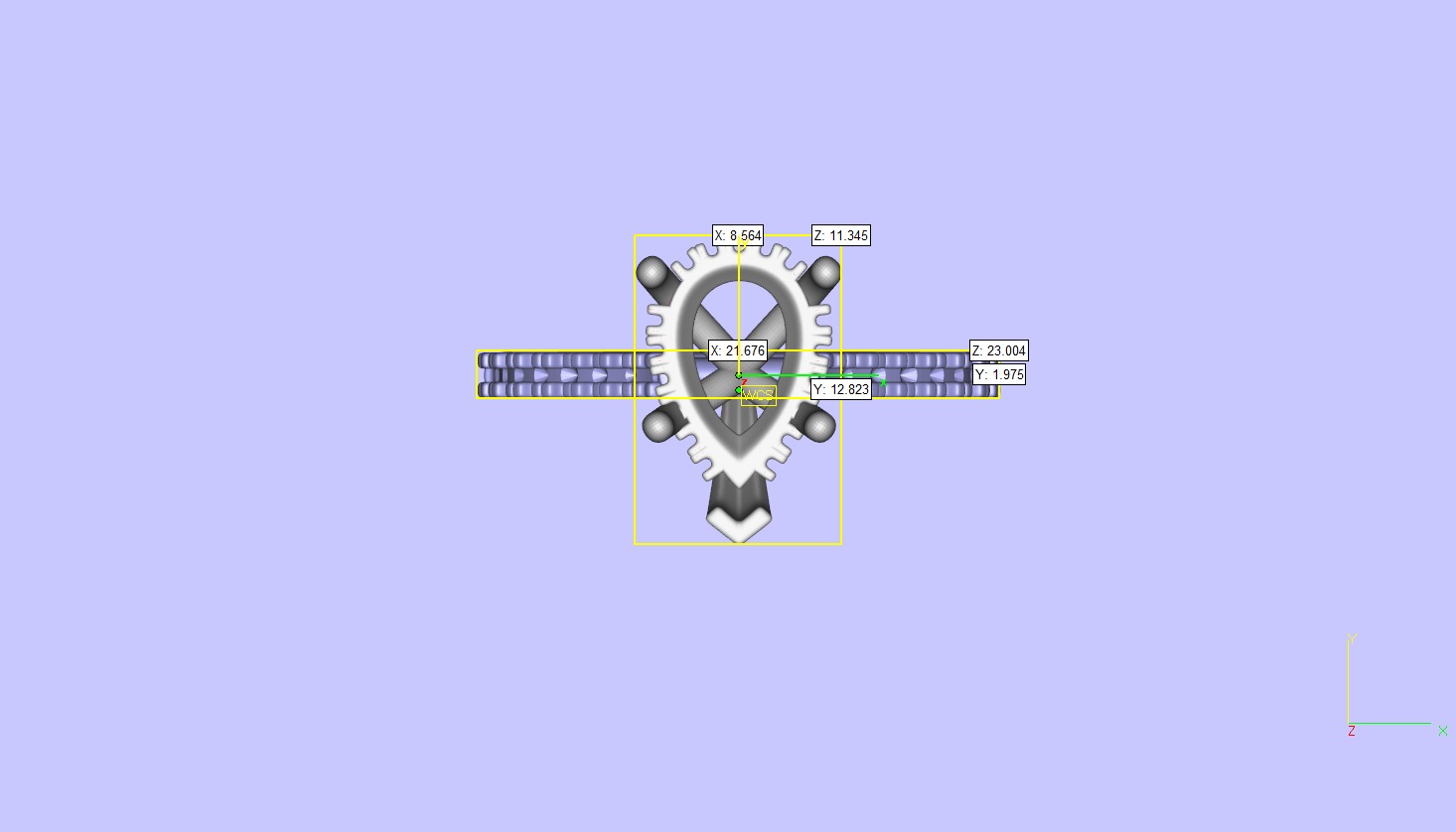 Pear Cut Hidden Halo Engagement Ring 3D print model_8