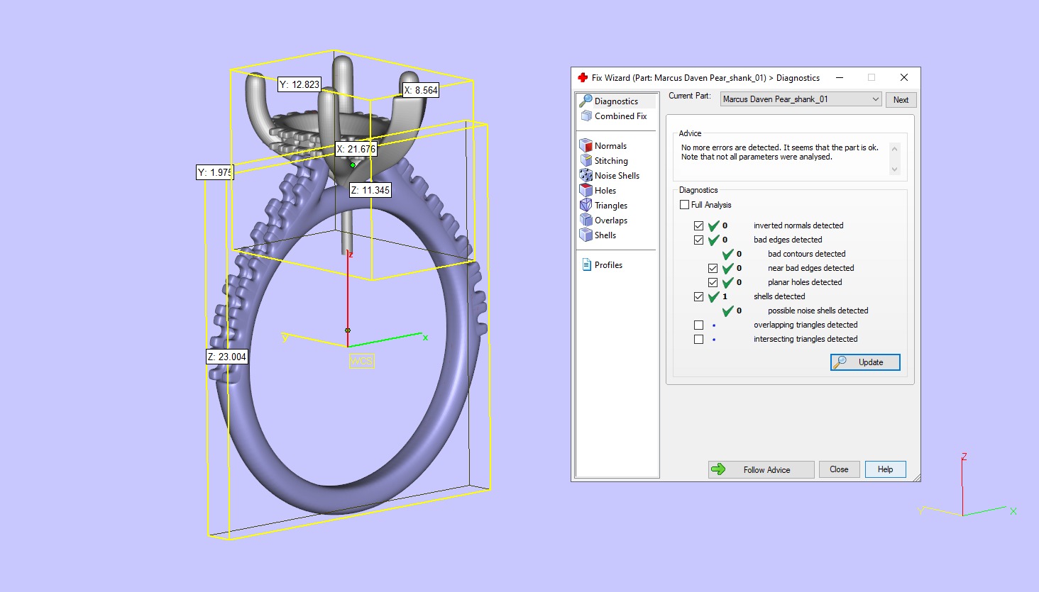 Pear Cut Hidden Halo Engagement Ring 3D print model_6