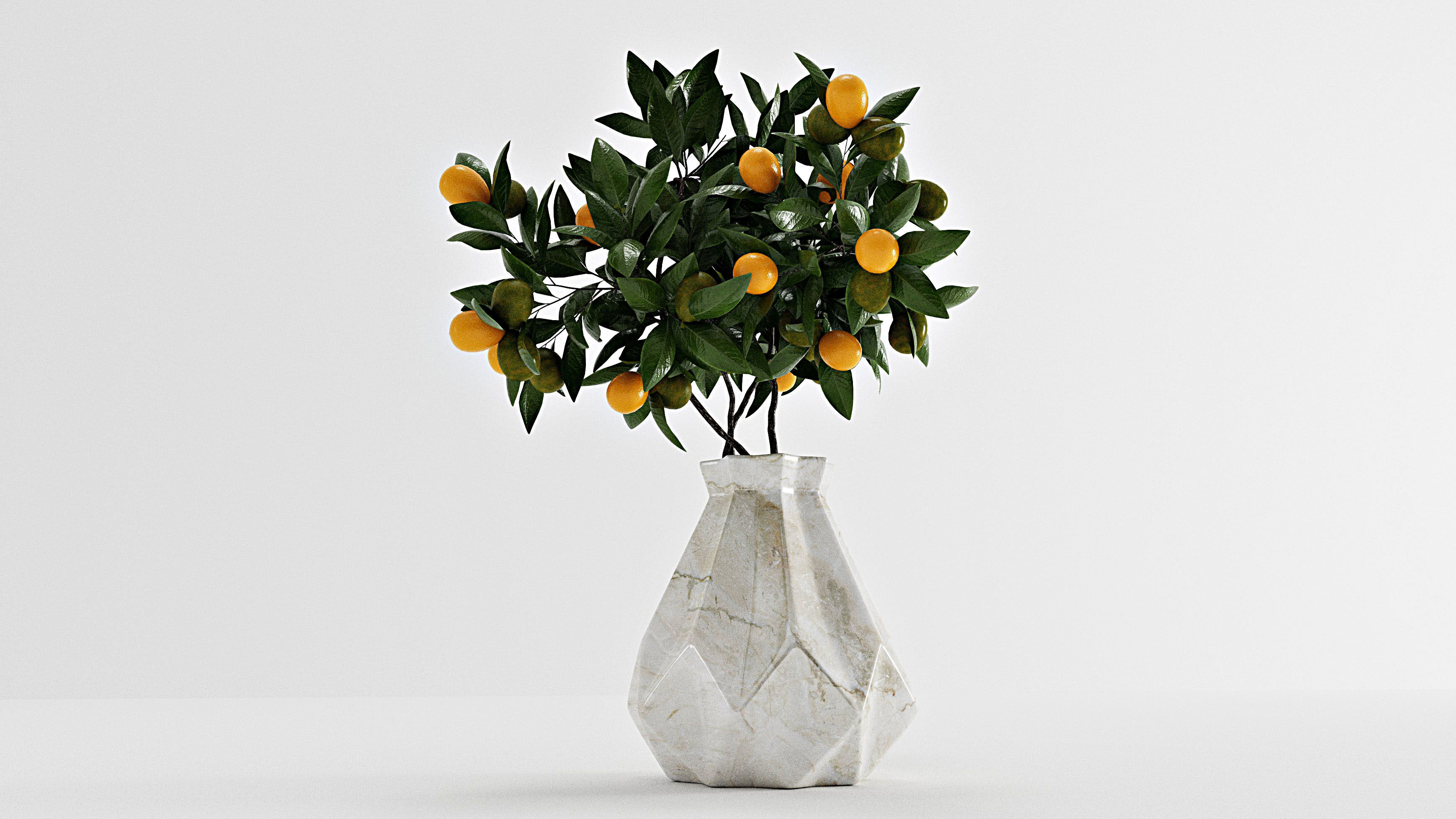 vase sketch up Low-poly 3D model_3