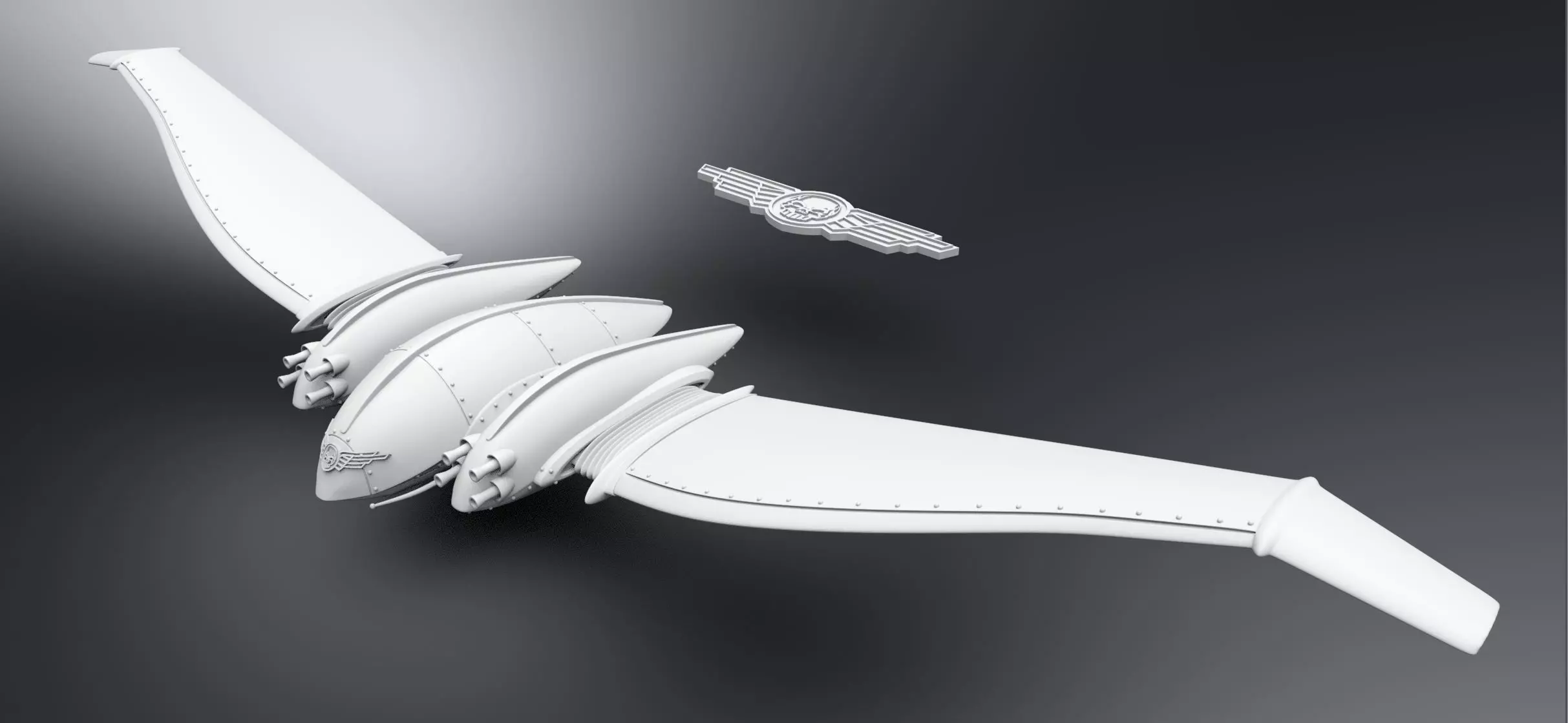 Totenkopf Drone scale model 3D print model_0