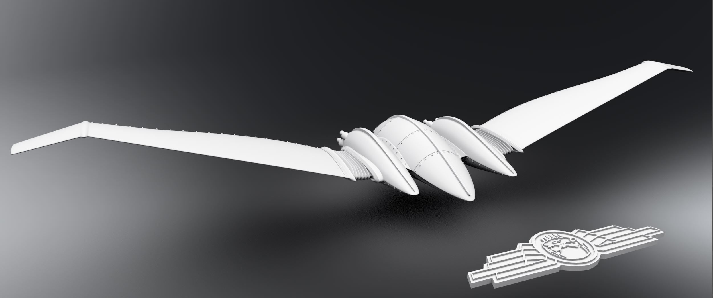 Totenkopf Drone scale model 3D print model_2