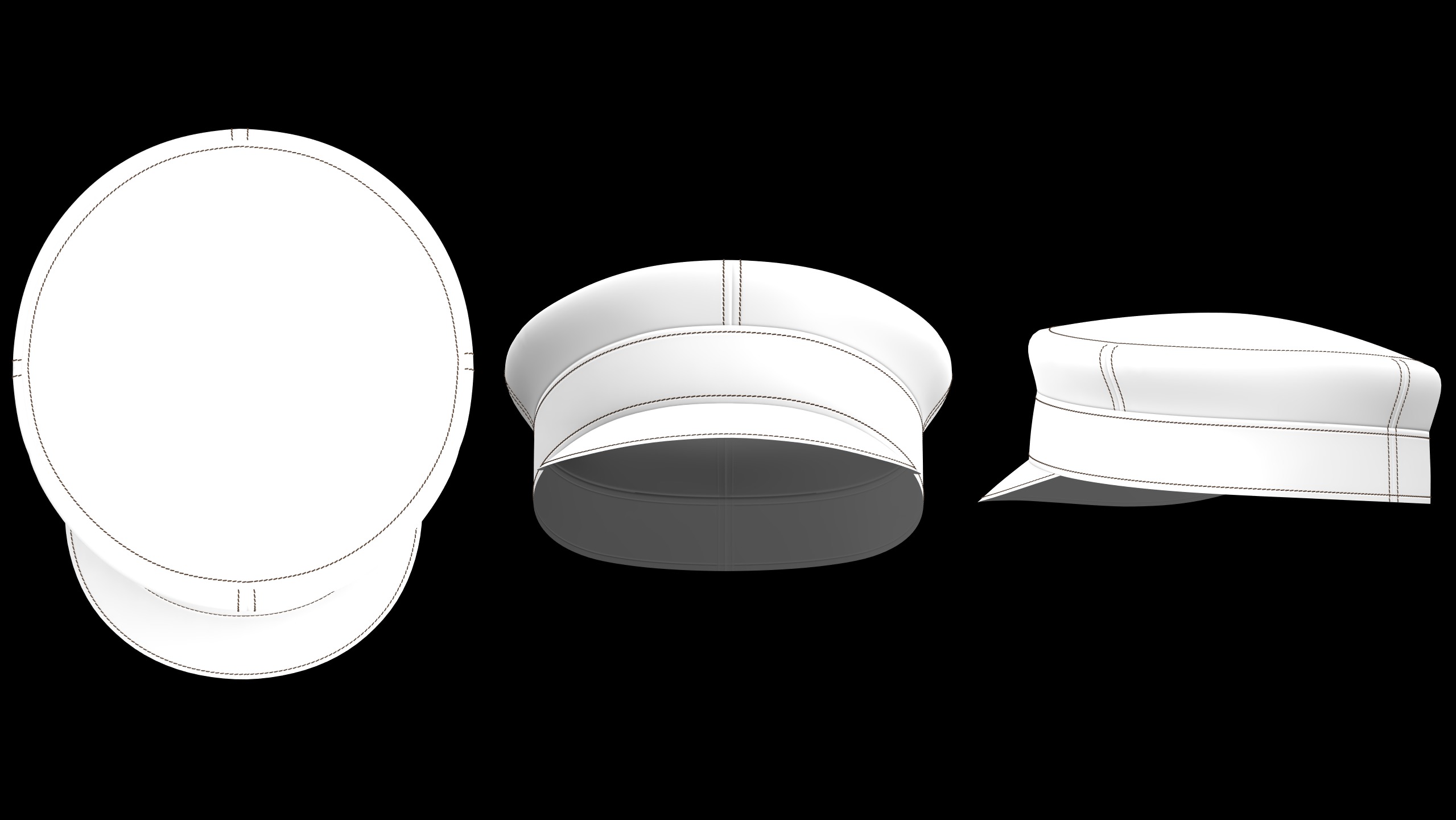 CLASSIC CAPS PACK mv2 highpoly 3D model_12