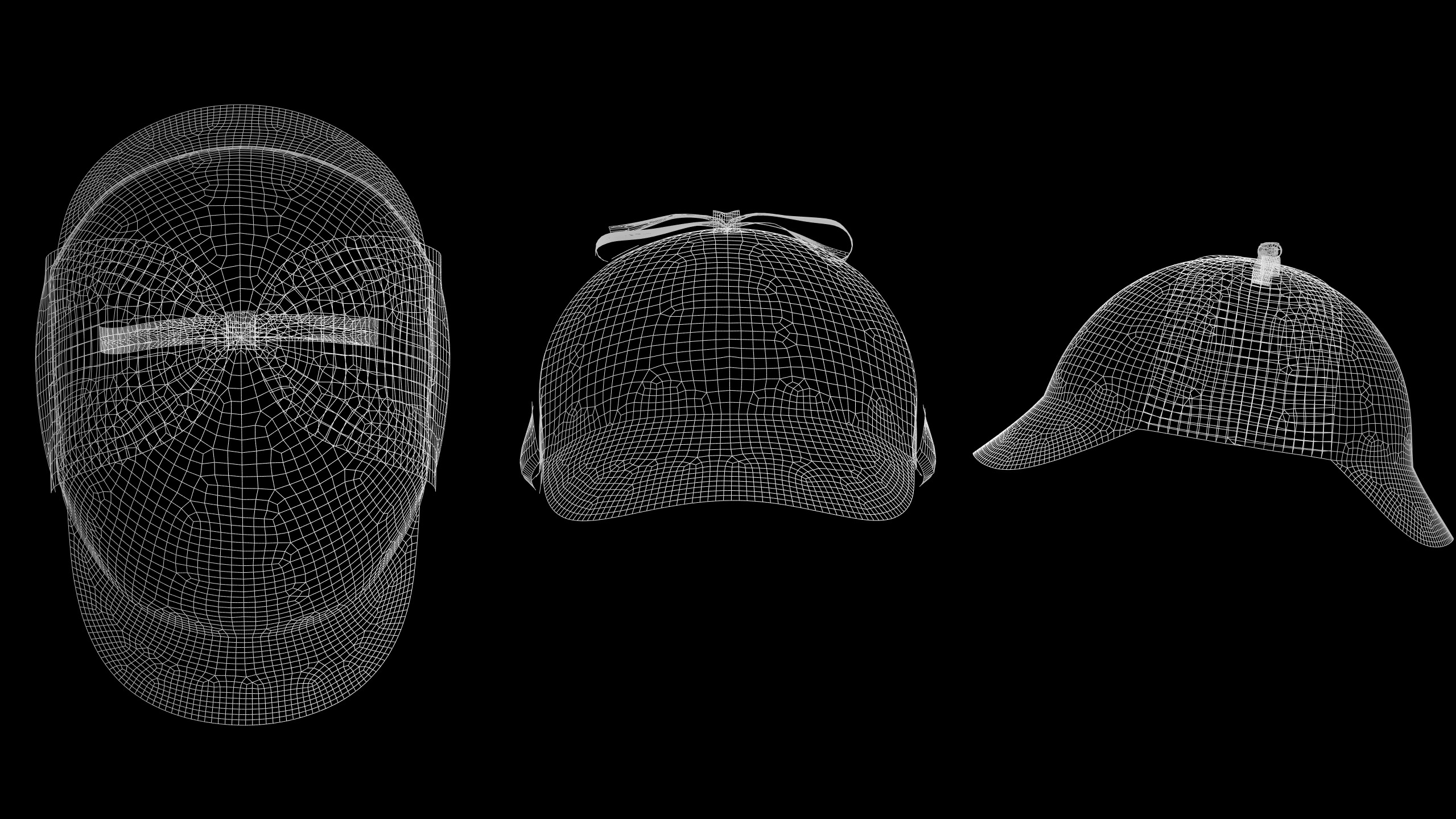 CLASSIC CAPS PACK mv2 highpoly 3D model_9