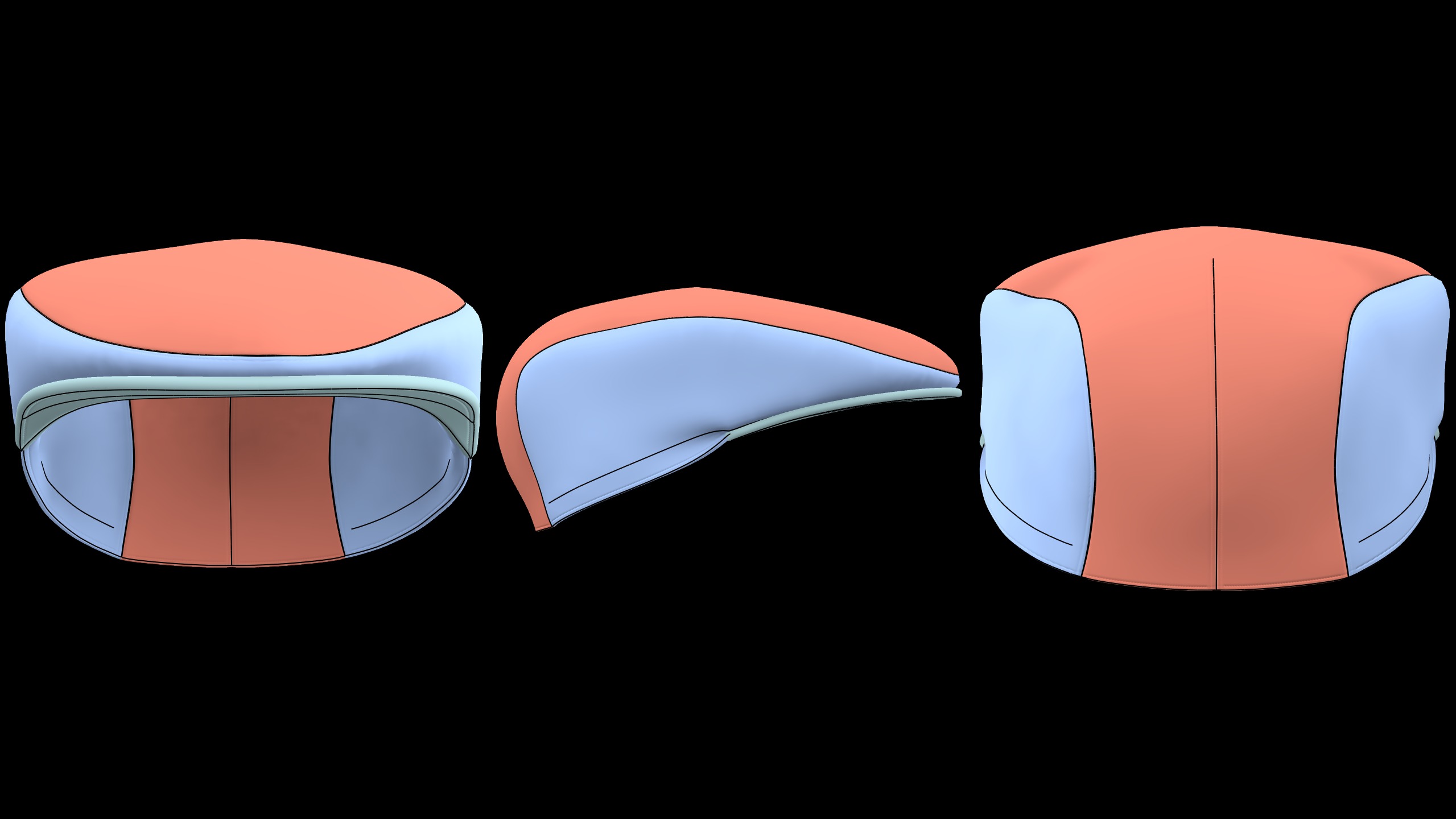 CLASSIC CAPS PACK mv2 highpoly 3D model_17