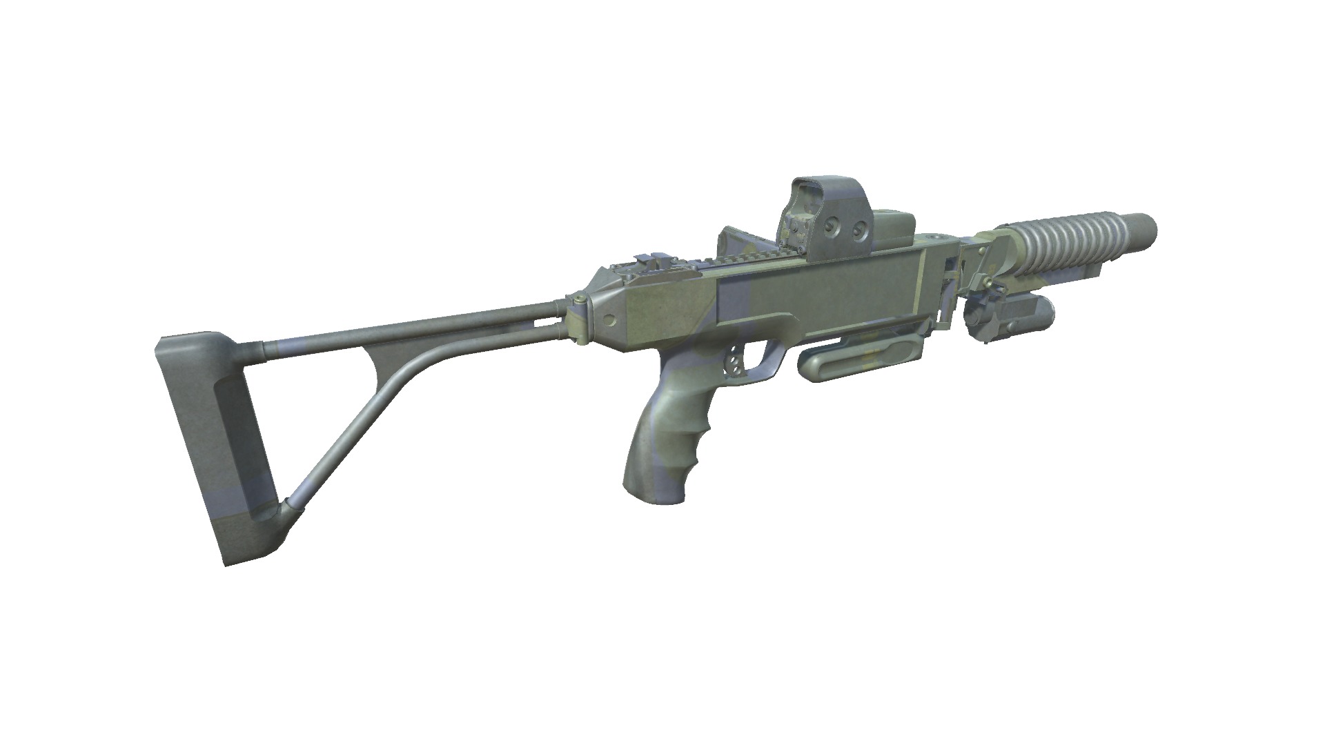 39-Cornershot-GL-gun model 3d game ready model Low-poly 3D model Low-poly 3D model_5