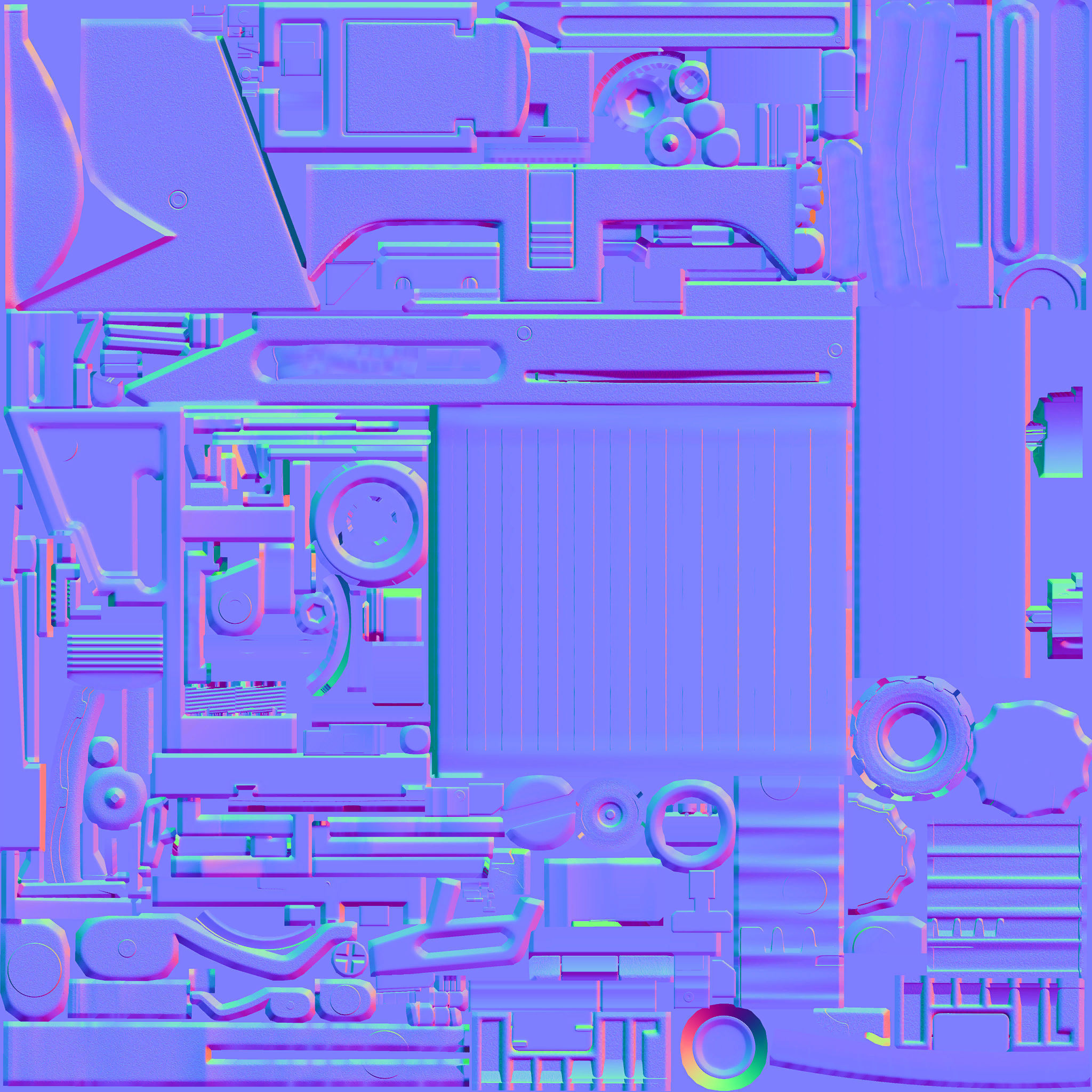 39-Cornershot-GL-gun model 3d game ready model Low-poly 3D model Low-poly 3D model_32