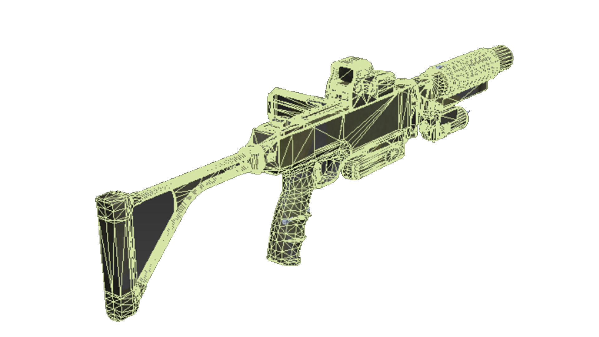 39-Cornershot-GL-gun model 3d game ready model Low-poly 3D model Low-poly 3D model_28