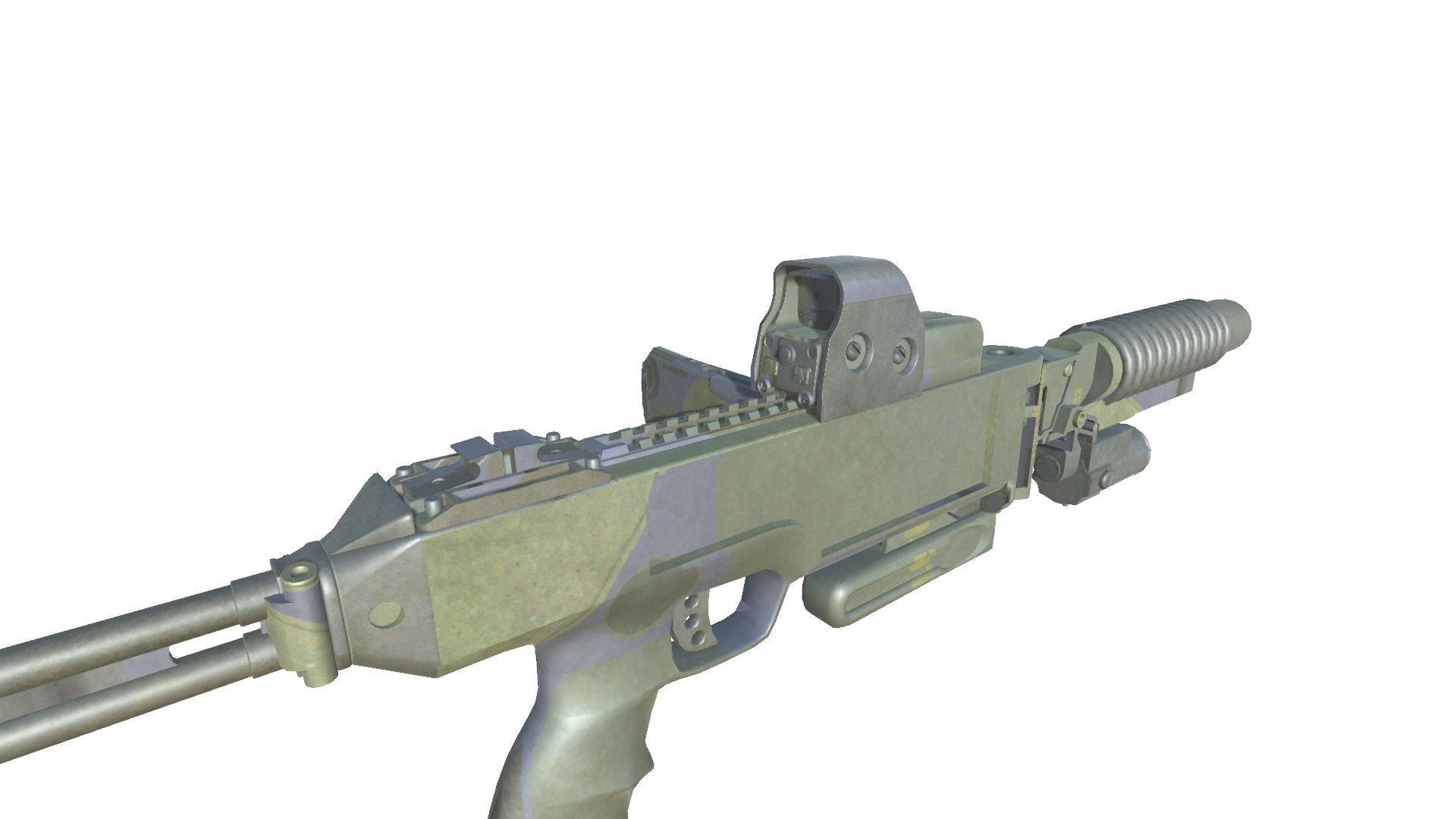 39-Cornershot-GL-gun model 3d game ready model Low-poly 3D model Low-poly 3D model_19