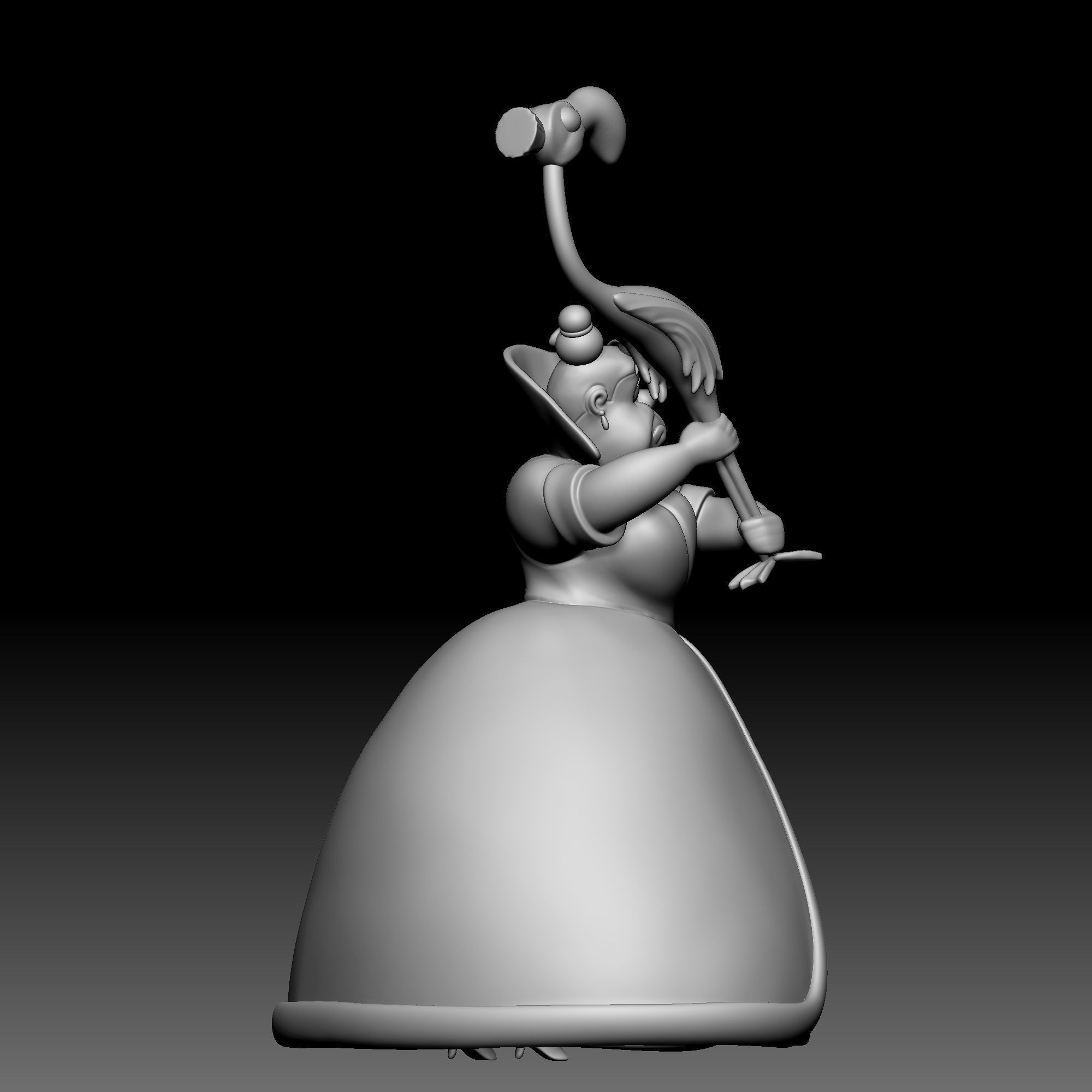 Queen of Hearts - Alice in Wonderland - 050 3D print model_6
