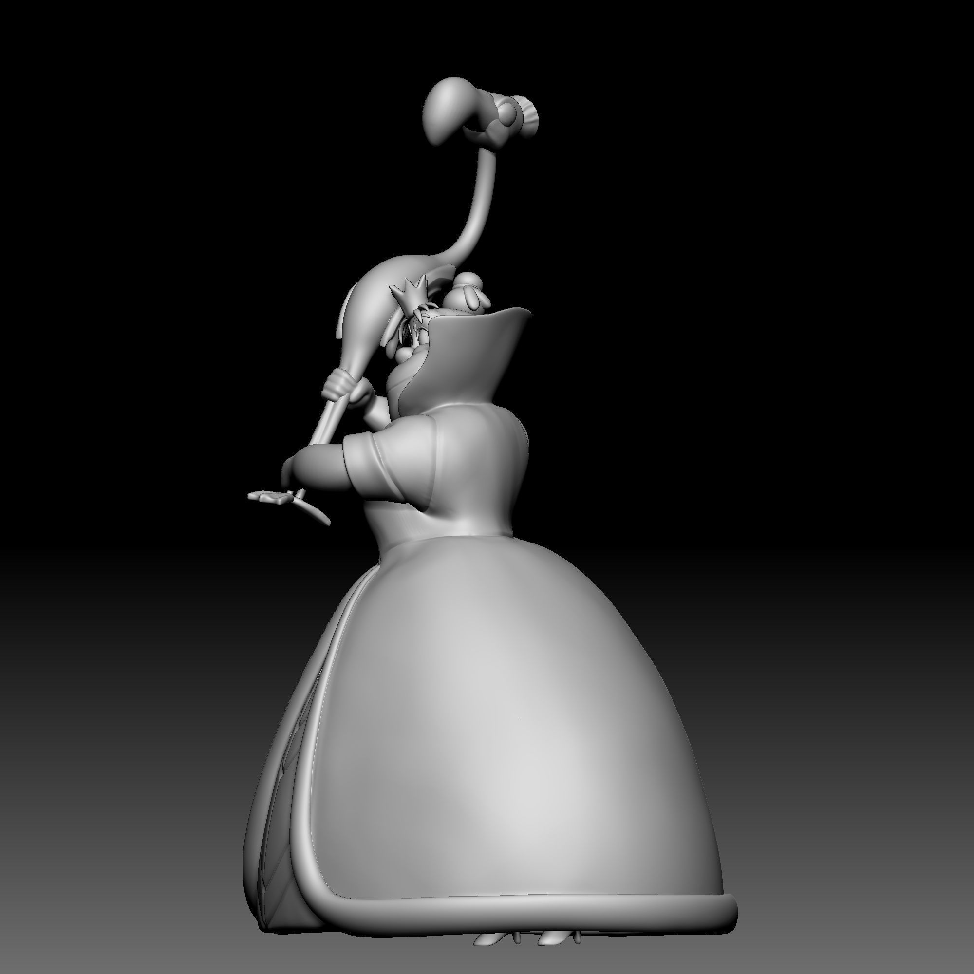 Queen of Hearts - Alice in Wonderland - 050 3D print model_2