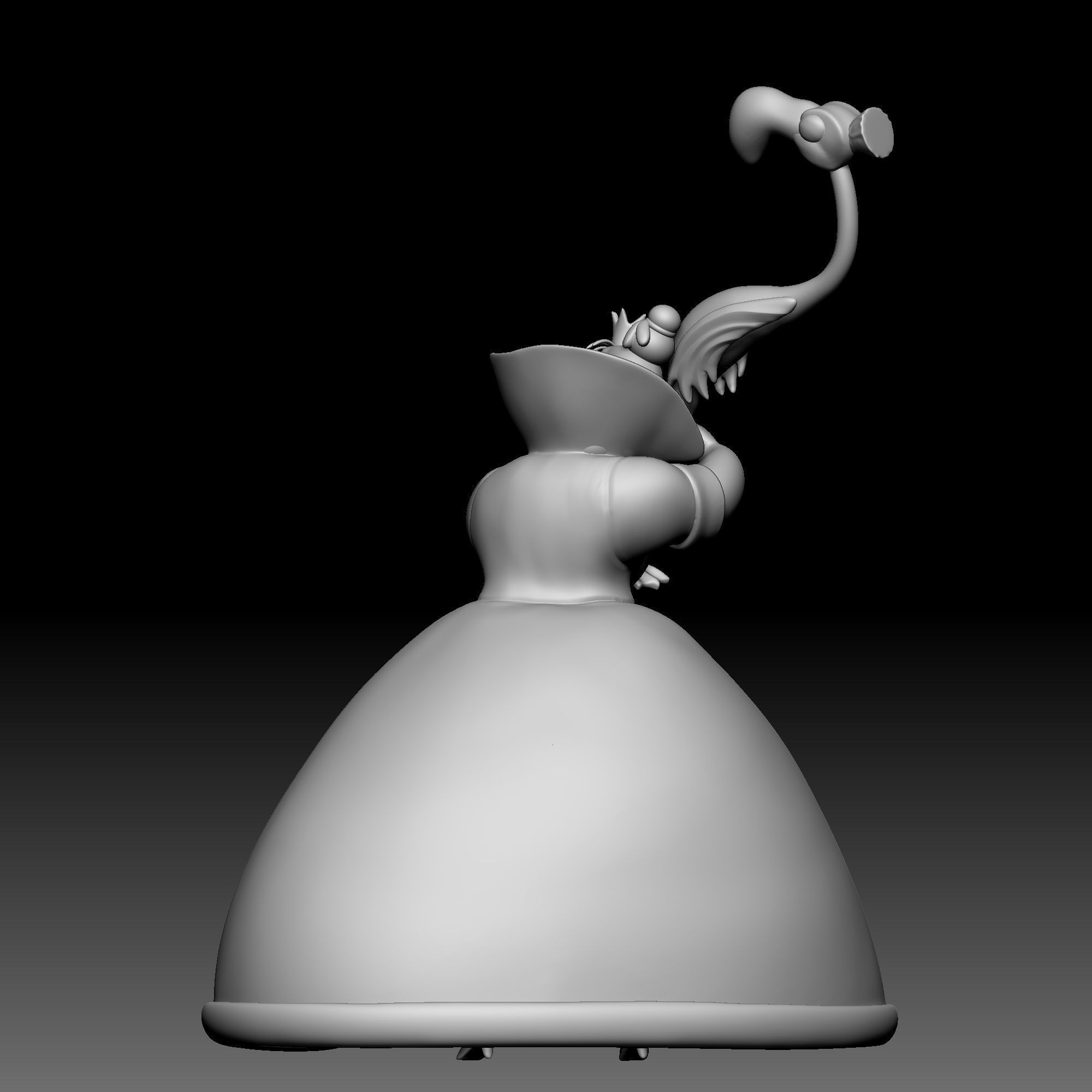 Queen of Hearts - Alice in Wonderland - 050 3D print model_4