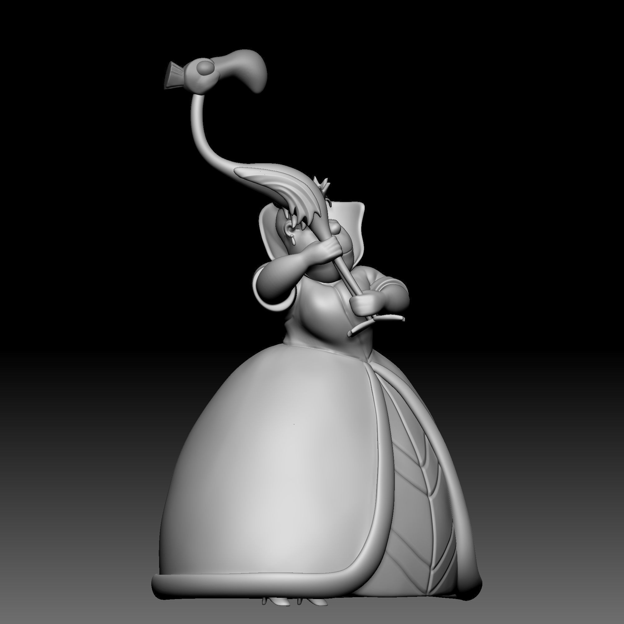 Queen of Hearts - Alice in Wonderland - 050 3D print model_7