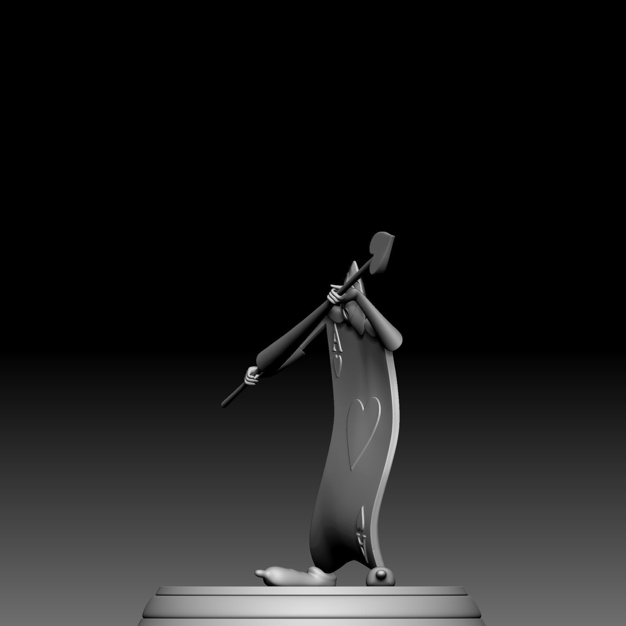 The Playing Card - Alice in Wonderland -020 3D print model_2