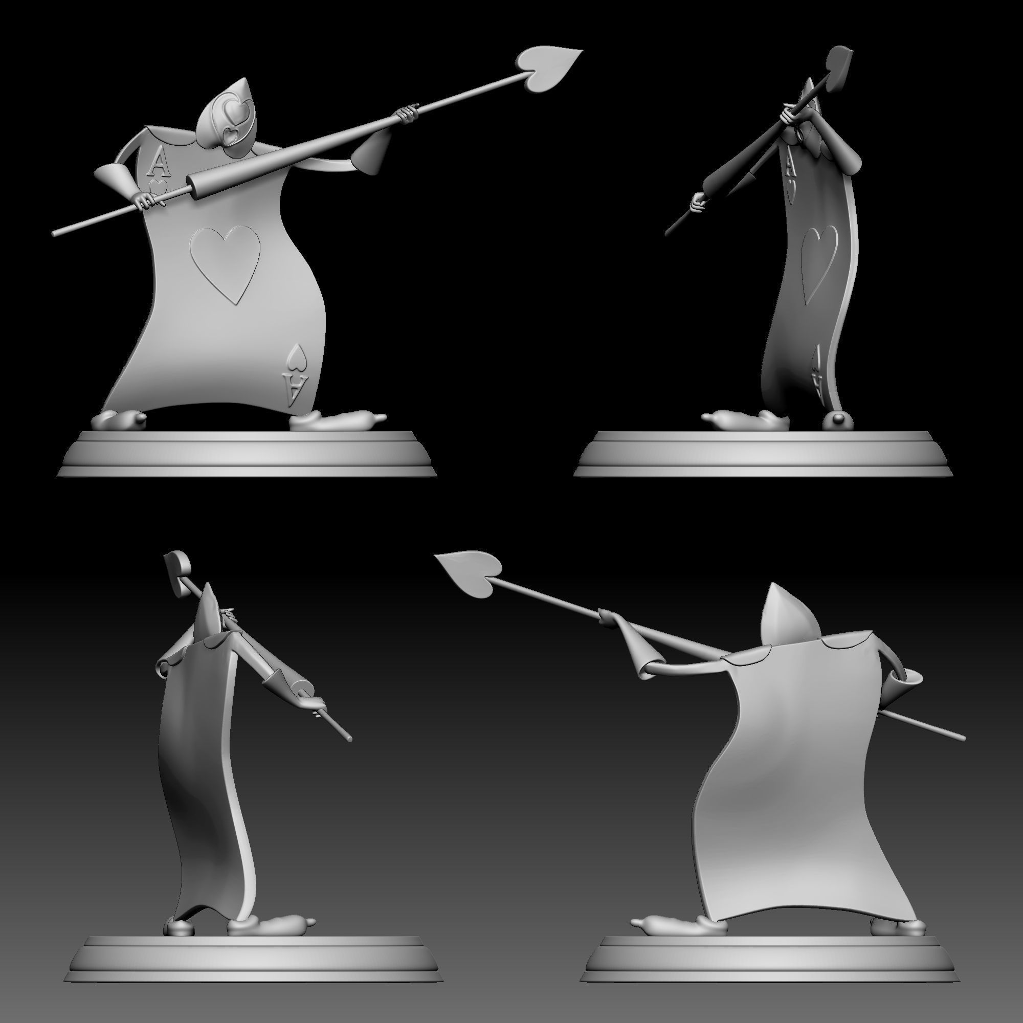 The Playing Card - Alice in Wonderland -020 3D print model_9