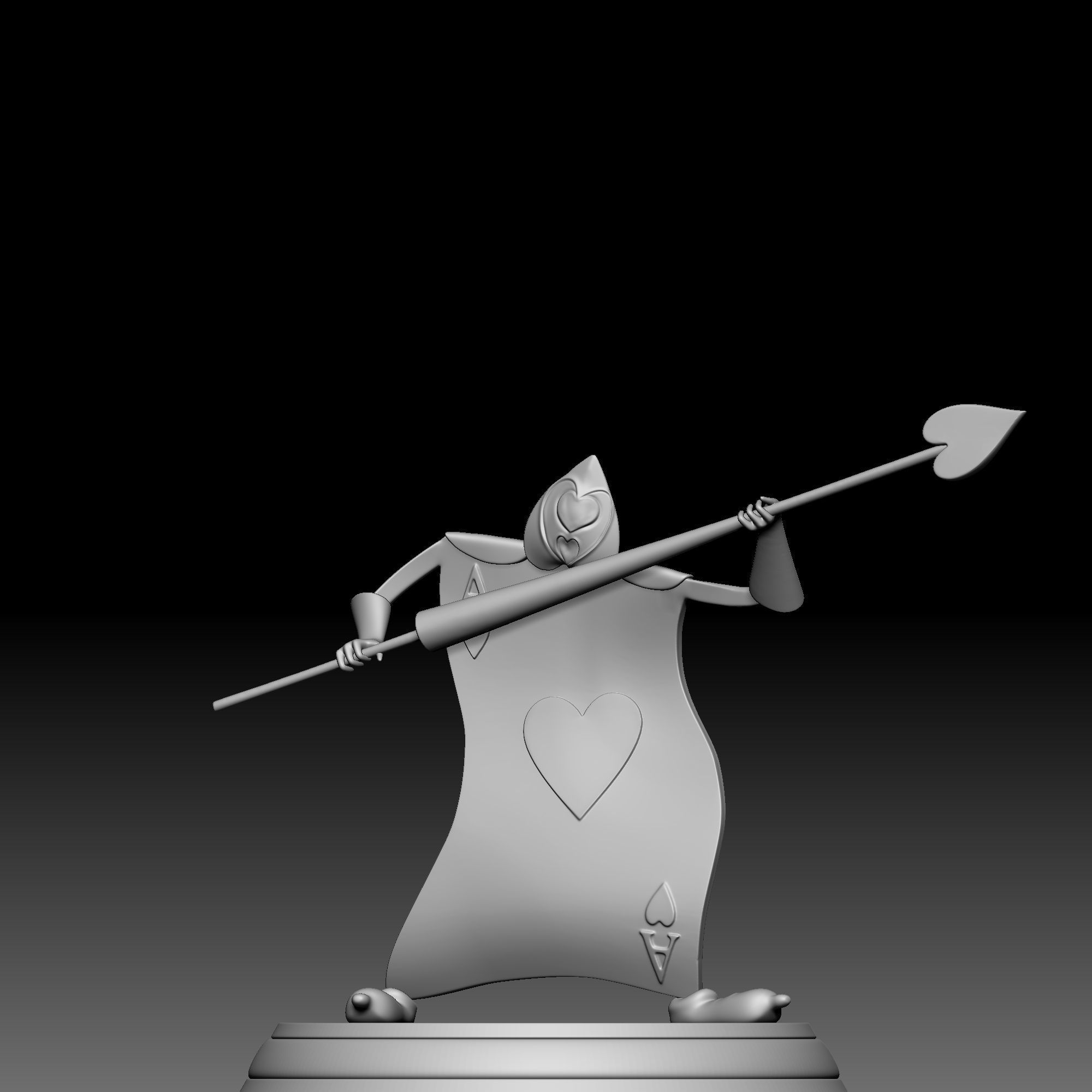 The Playing Card - Alice in Wonderland -020 3D print model_1