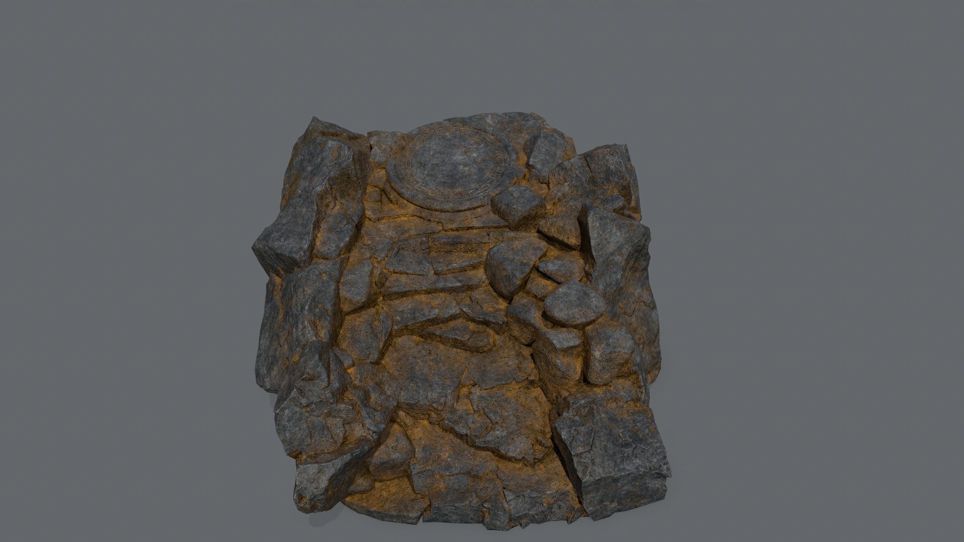 old temple Low-poly 3D model_10