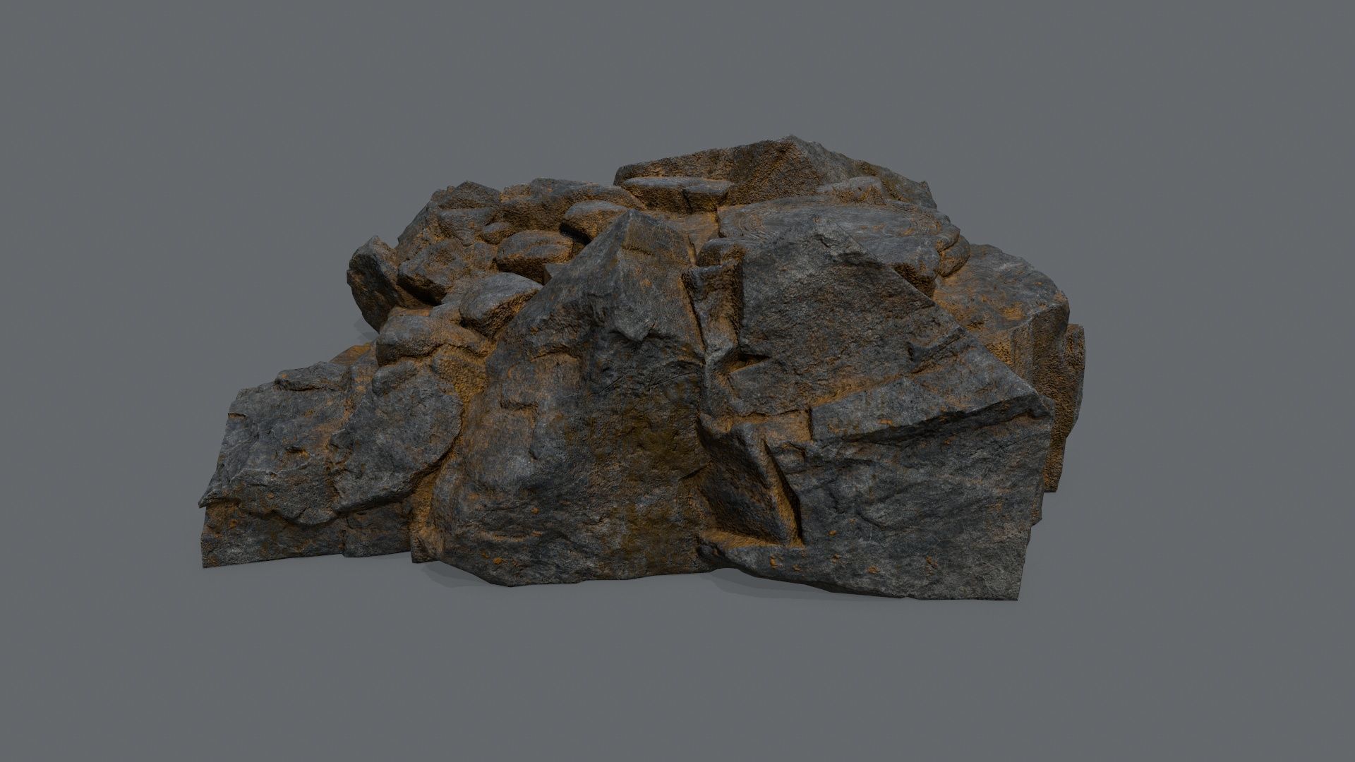 old temple Low-poly 3D model_3