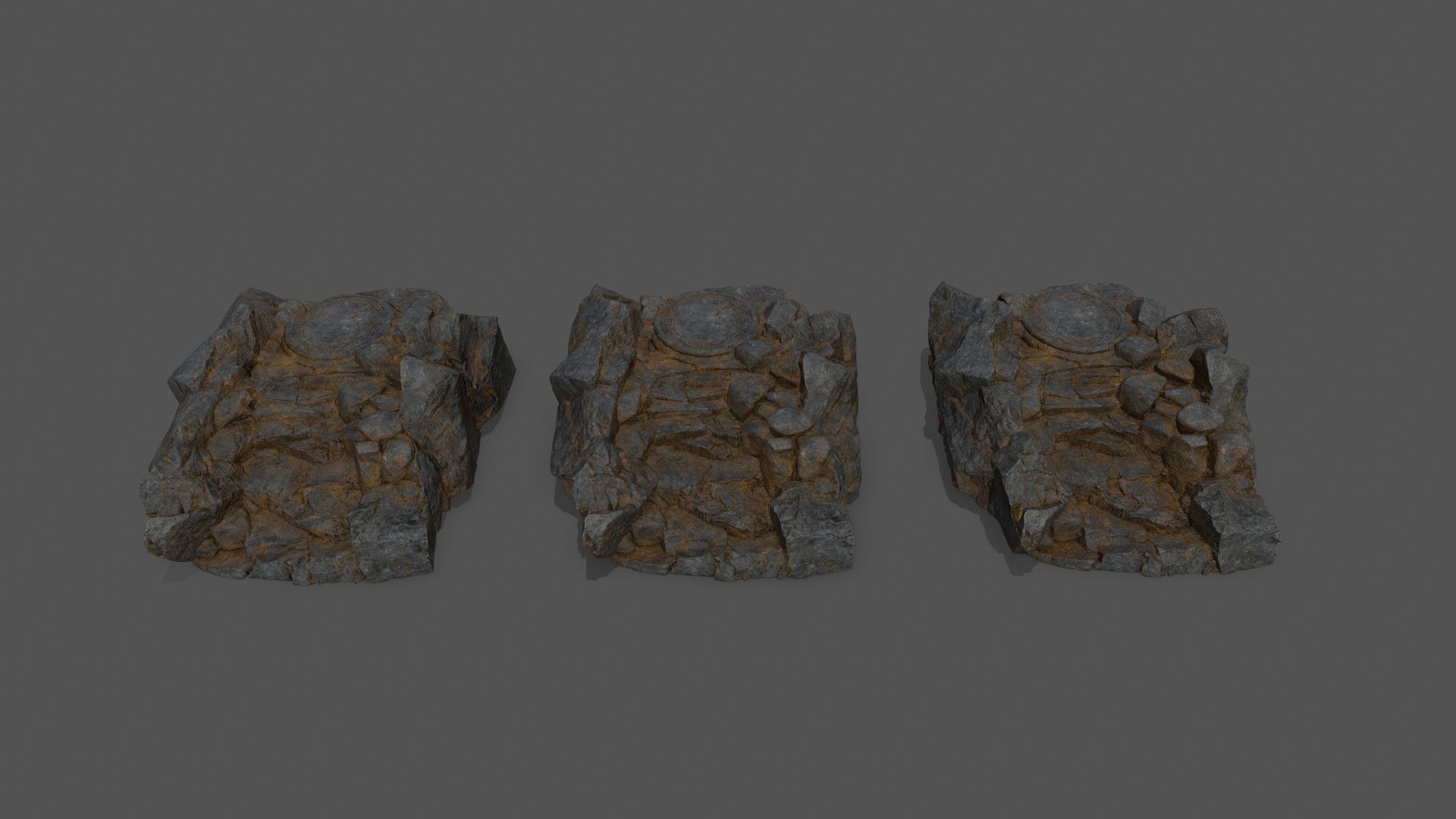 old temple Low-poly 3D model_11