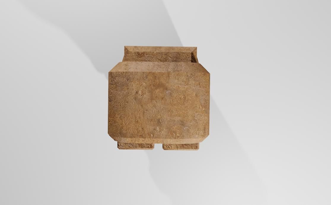 Ancient Skull Statue Low-poly 3D model_10