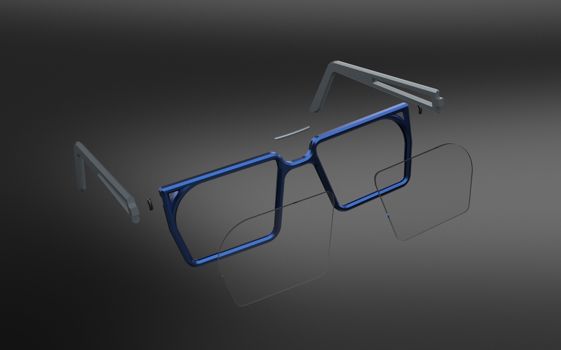 RETRO GLASSES Free 3D model_2