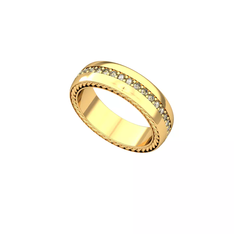wedding band polished 3D print model