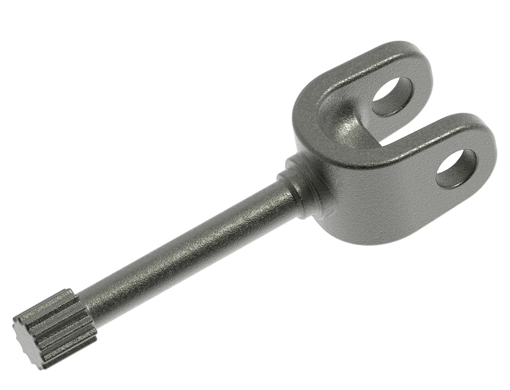 Vehicle Front Axle Shaft 3D print model_1