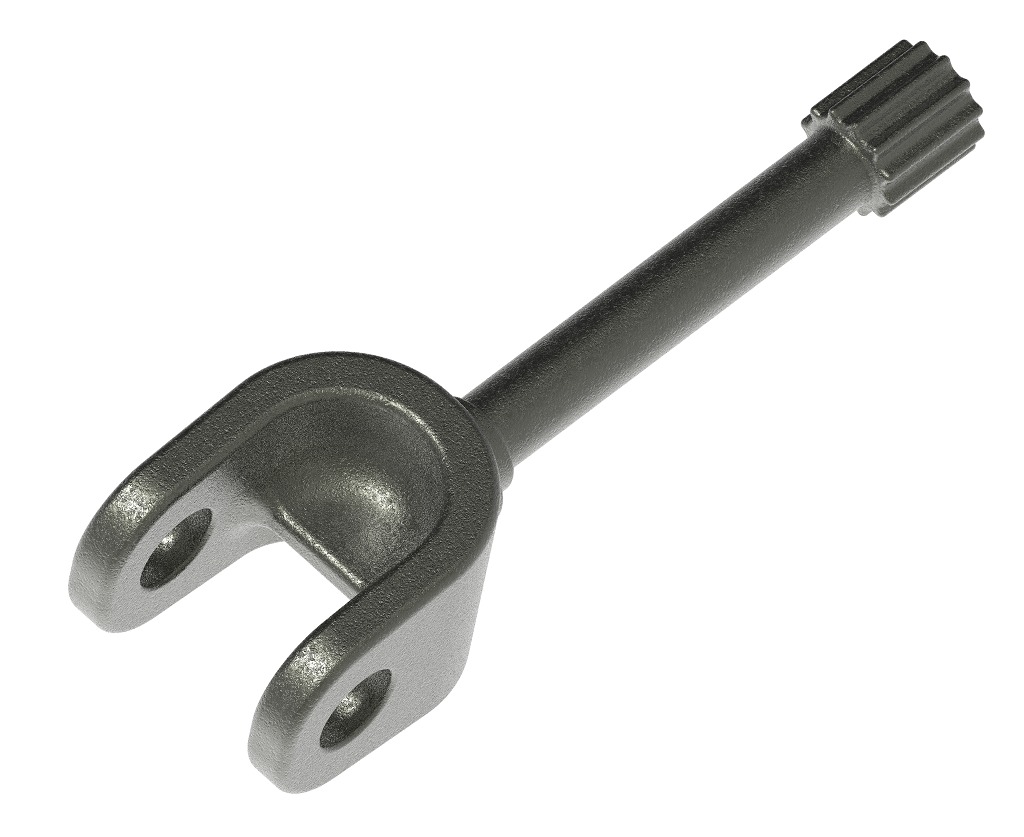 Vehicle Front Axle Shaft 3D print model_2