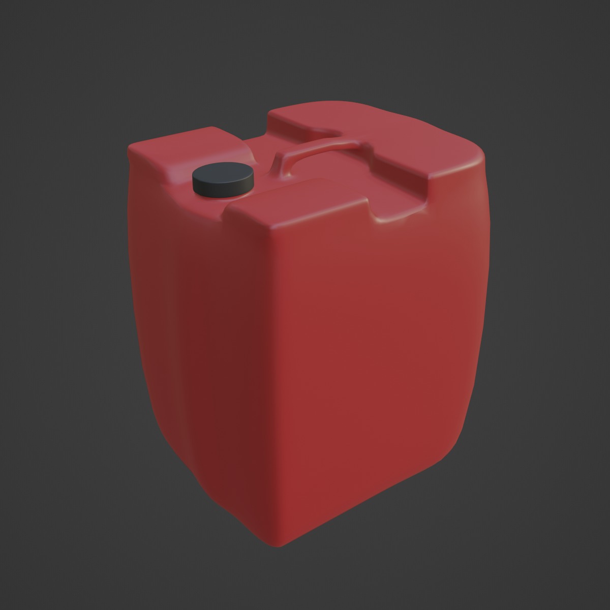 Plastic Canister B 02 3D model_6