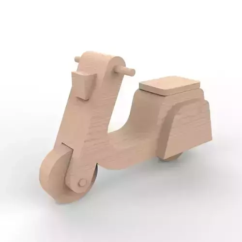 wooden scooter