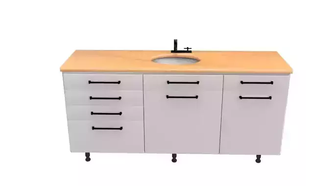 Bathroom Cabinet 3d Model