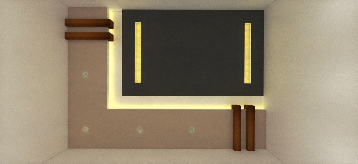 Ceiling  Low-poly 3D model_2