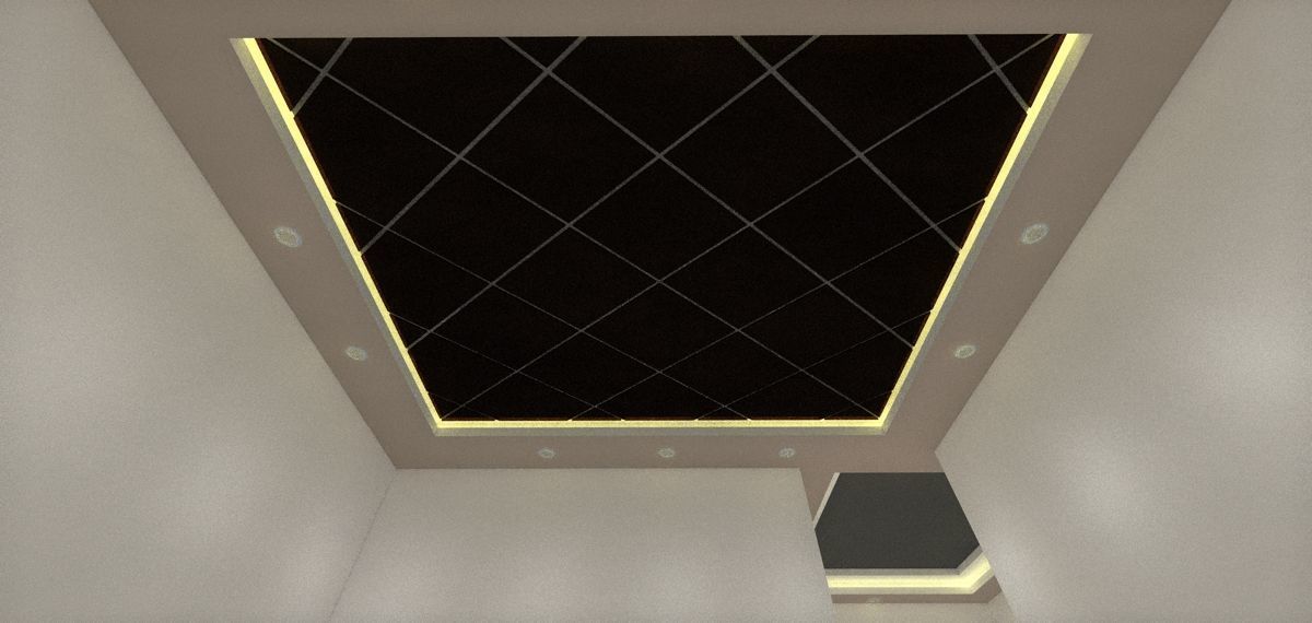 Ceiling  Low-poly 3D model_4